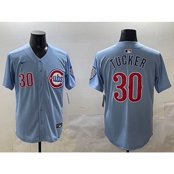 Mens Youths Kids Womens Kyle Tucker Stitched Blue Jersey